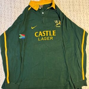 Nike South Africa Rugby jersey size XXL. Castle Lager sponsorship, c. 2001-2003.